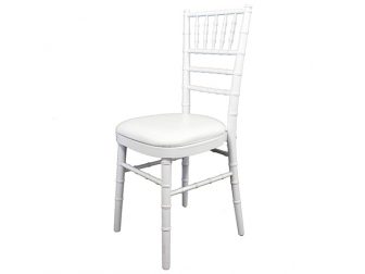White chivari chairs