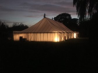 Traditional Marquee at night